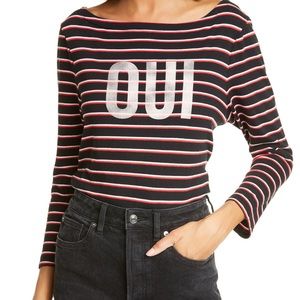 NWT Cinq a Sept Oui Breton Striped Top